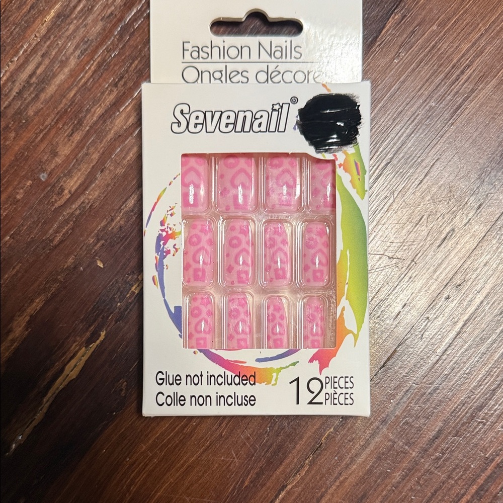 Sevenail Pink Fashion Nails Set